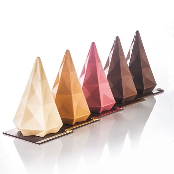 Pavoni Hexagon Christmas Tree Thermoformed Chocolate Mould Kit